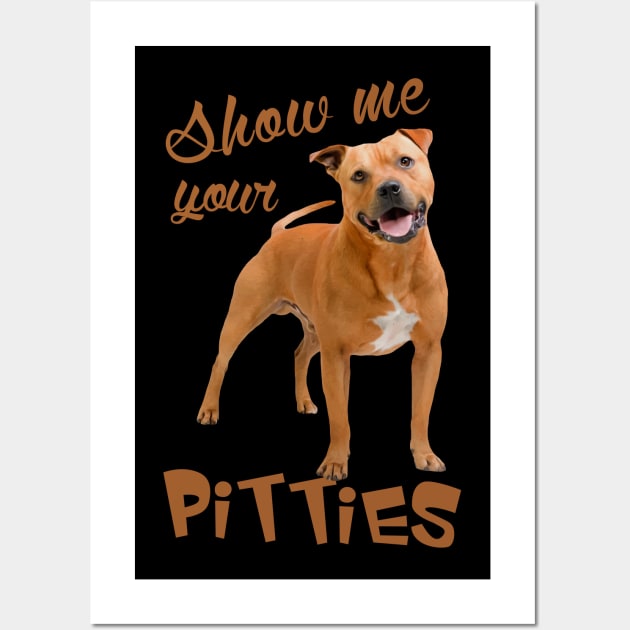 American Pit Bull Terrier - APBT Wall Art by Nartissima